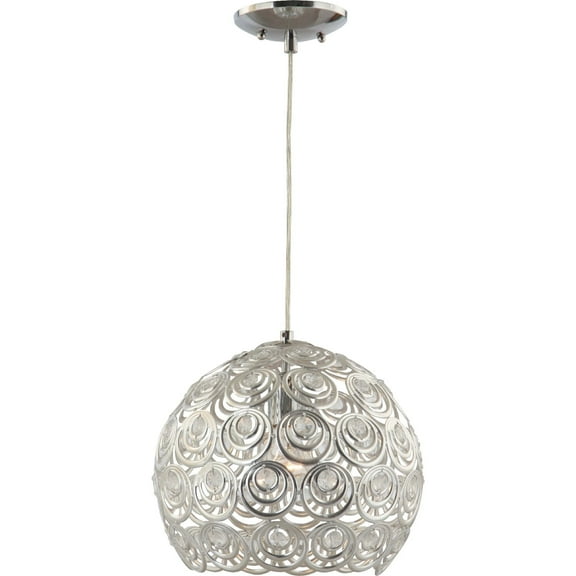 Volume Lighting  1-light Indoor Chrome Hanging Pendant