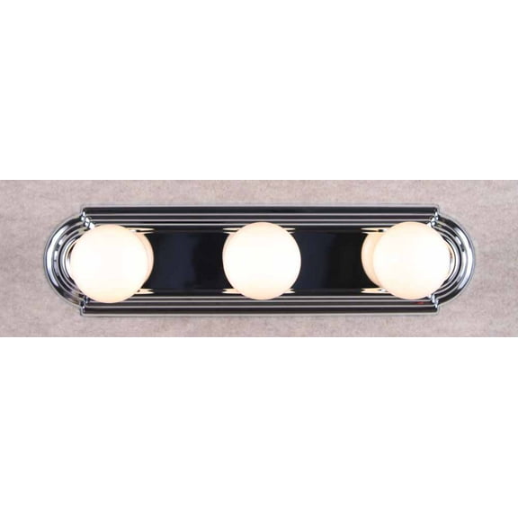Volume Lighting V1123 18" Width 3 Light Bathroom Vanity Strip - Chrome