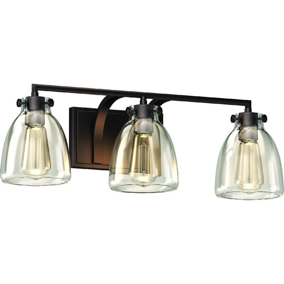 Volume Lighting  3-Light Indoor Antique Bronze Vintage-Inspired Vanity
