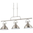 thumbnail image 1 of Volume Lighting  3-Light Indoor Brushed Nickel Linear  Hanging Pendant, 1 of 2