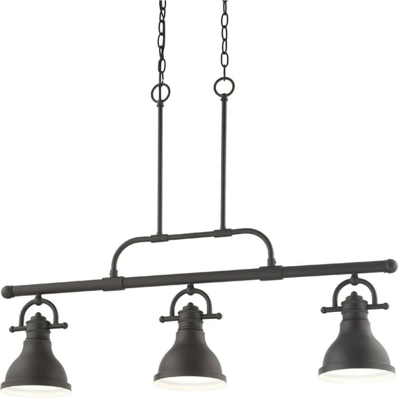 Volume Lighting 3-Light LED Foundry Bronze Linear Hanging Pendant - Foundry Bronze