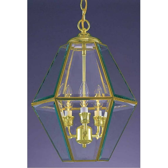 Volume Lighting V5021 3 Light 1 Tier Chandelier - Brass