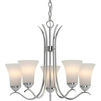 Volume Lighting 3015 Alesia 5 Light 21" Wide Chandelier - Nickel