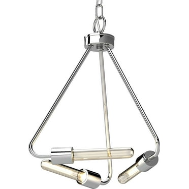 Volume Lighting 3033 Augusta 3 Light 15" Wide Abstract Mini Chandelier - Nickel
