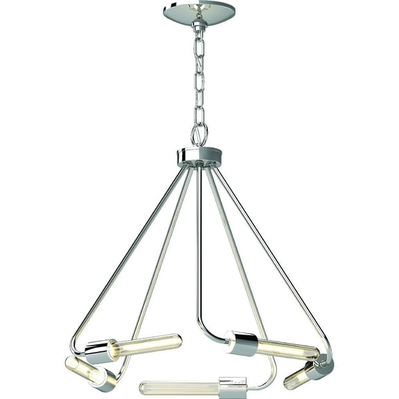 Volume Lighting  Augusta 5-Light Indoor Polished NickelChandelier