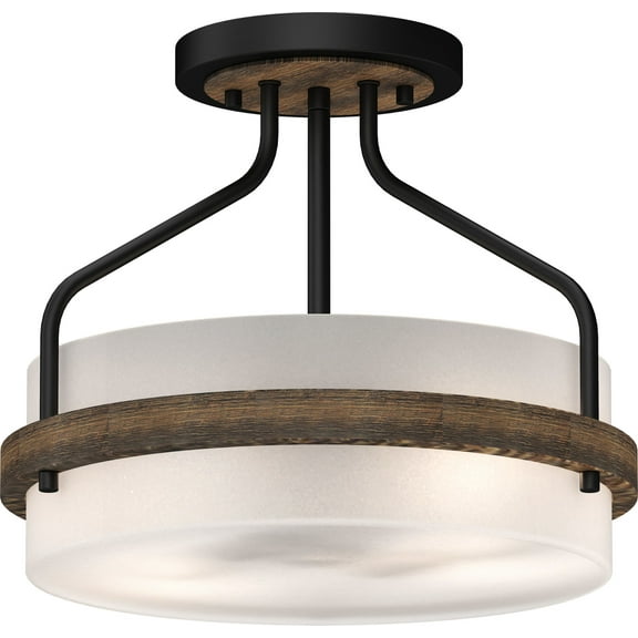 Volume Lighting 4743 Emery 2 Light 13" Wide Semi-Flush Ceiling Fixture - MultiColor