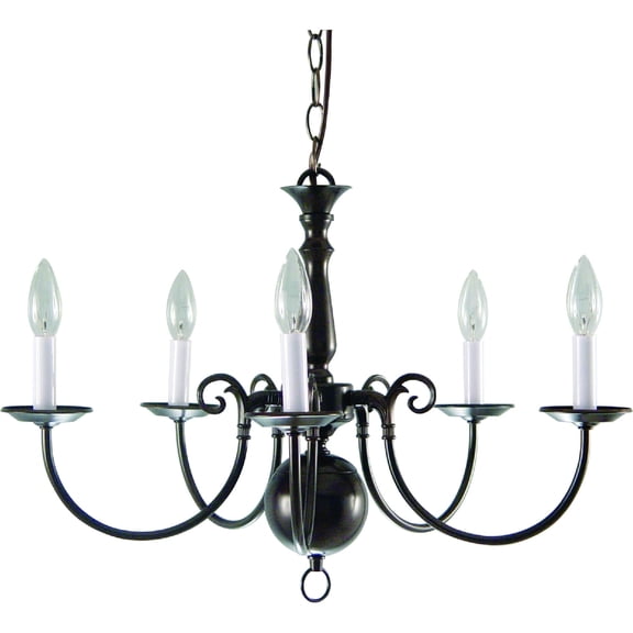 Volume Lighting 5-Light Antique Bronze Interior Chandelier
