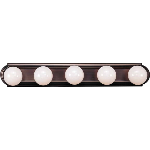 Volume Lighting V1125 30" Width 5 Light Bathroom Vanity Strip - Bronze