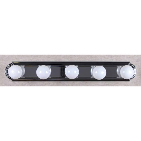 Volume Lighting V1125 30" Width 5 Light Bathroom Vanity Strip - Chrome