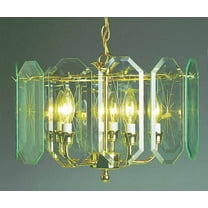 Volume Lighting V3195 5 Light 1 Tier Chandelier - Brass