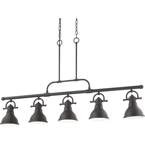 Volume Lighting 5-Light LED Foundry Bronze Linear Hanging Pendant - Foundry Bronze