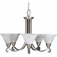 thumbnail image 1 of Volume Lighting 4445-33 5 Light 28" Height 1 Tier Chandelier - Nickel, 1 of 1