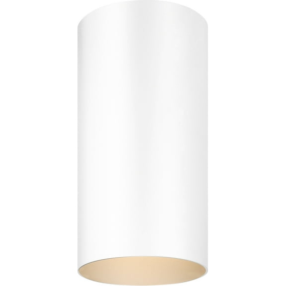 Volume Lighting 9616 1 Light 6" Wide Flush Mount Ceiling Fixture - White