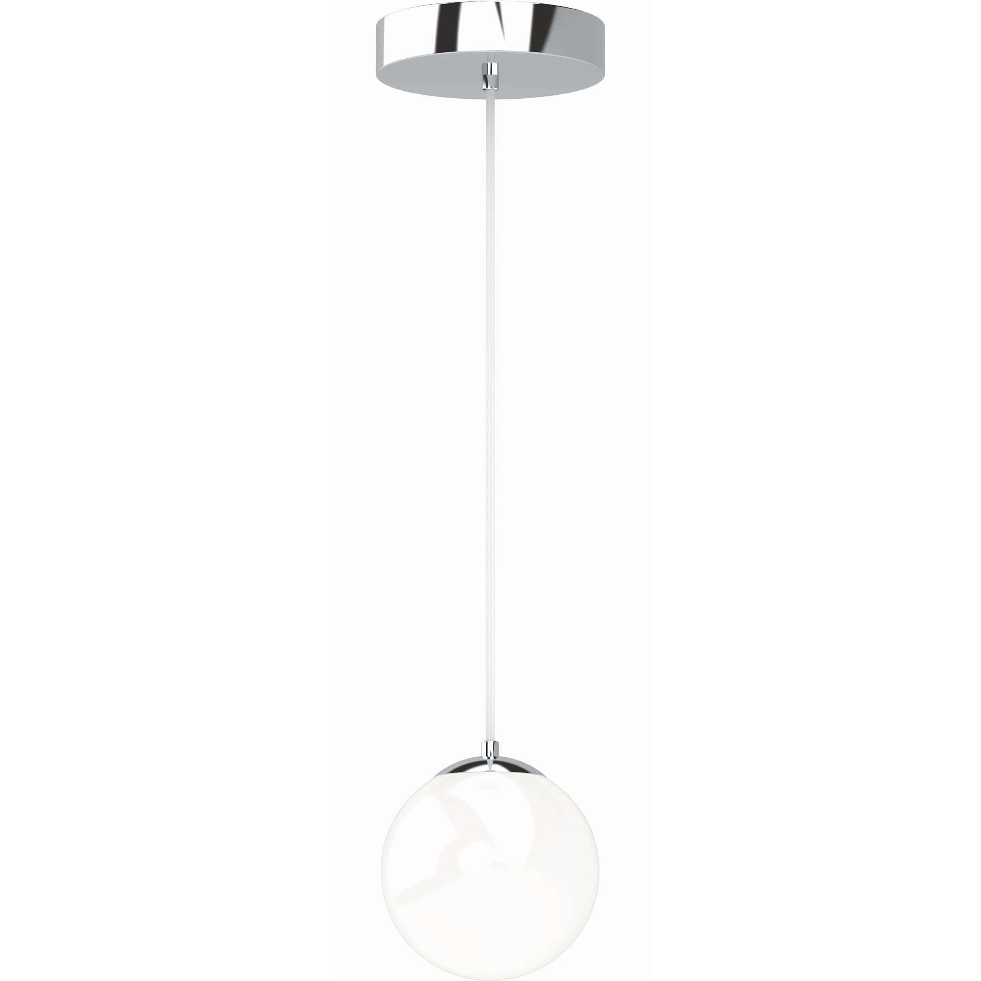 Chrome Globe Mini LED Pendant Light
