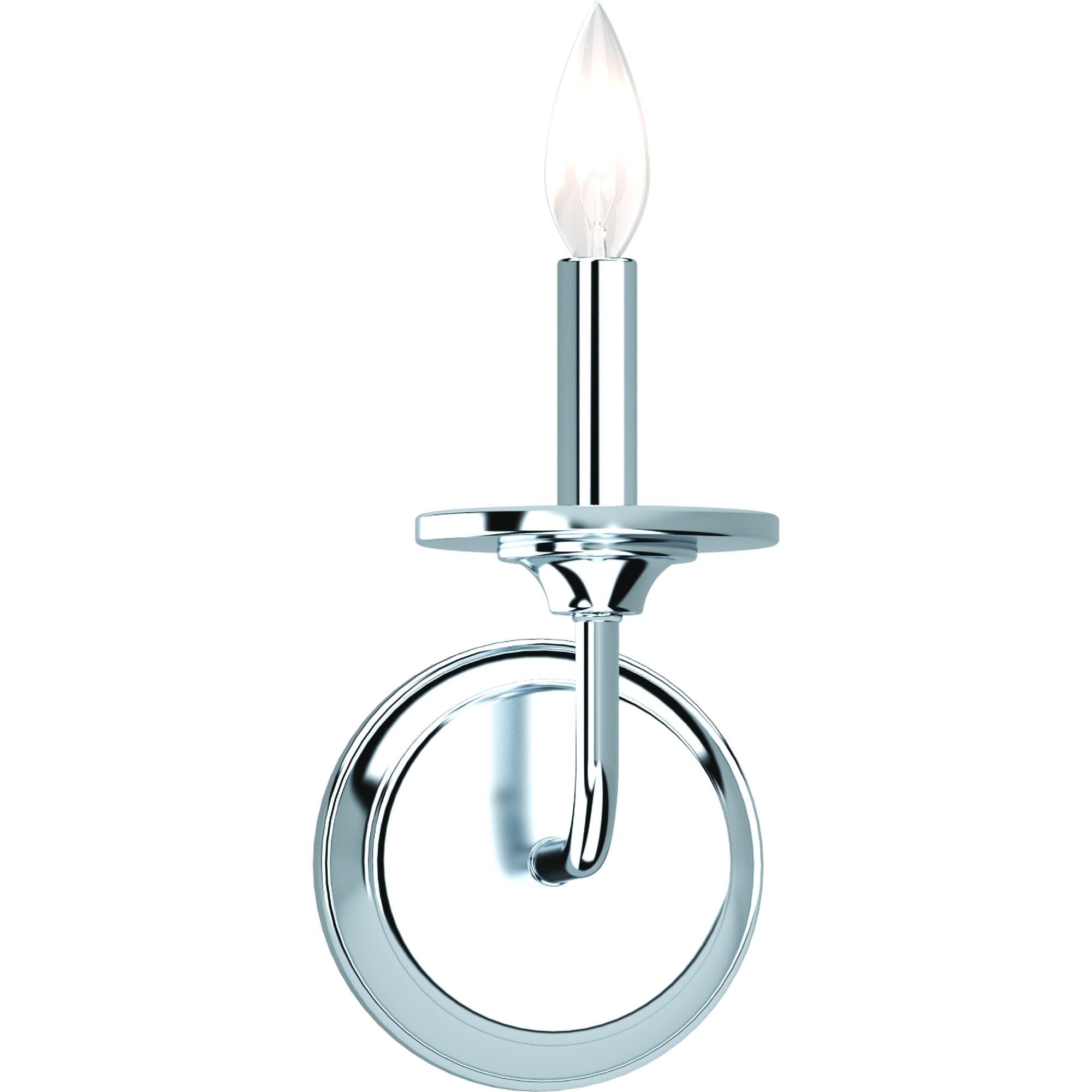 Polished Nickel 9" Dimmable Vanity Wall Sconce