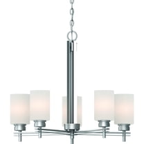 Volume Lighting Carena 5-Light Indoor Nickel Hanging Chandelier