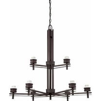 Volume Lighting V3779 Carena 9 Light 2 Tier Chandelier - Bronze