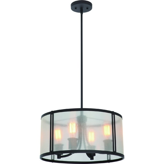 Volume Lighting Concerto 4-Light Indoor Antique Bronze Mini Chandelier