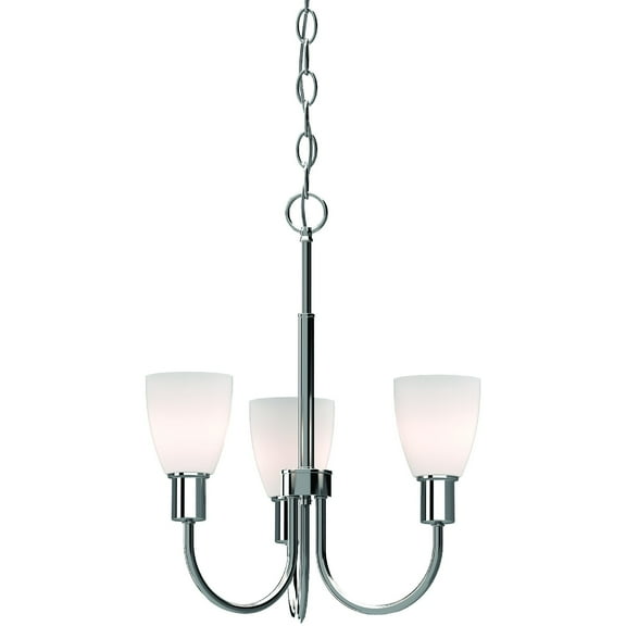 Volume Lighting Concord 3-Light Polished Nickel Hanging Chandelier