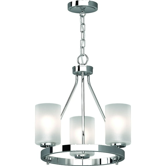 Volume Lighting Emery 3-Light Indoor Chrome Mini Hanging Chandelier