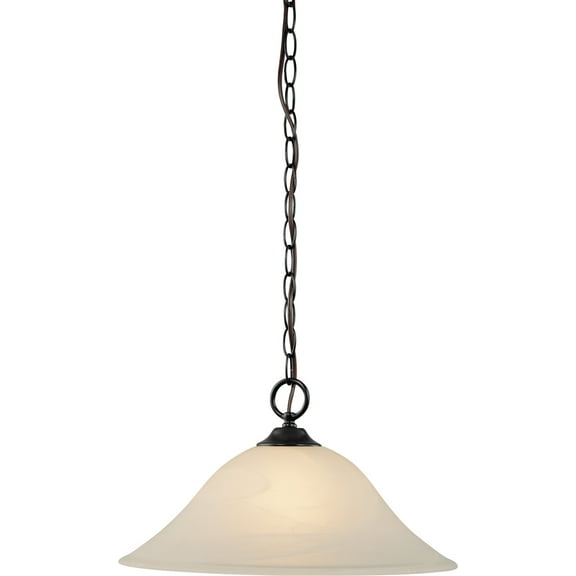 Volume Lighting V1870 Hammond 1 Light 15" Wide Pendant - Bronze
