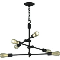 Volume Lighting Lis 6-Light Indoor Antique Bronze Hanging Chandelier