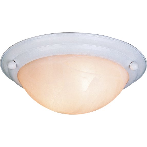 Volume Lighting V6852 Lunar 2 Light 16" Wide Flush Mount Bowl Ceiling Fixture - White