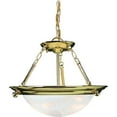 thumbnail image 1 of Volume Lighting V6972 Lunar 2 Light 16" Wide Pendant / Semi-Flush Ceiling Fixture - Brass, 1 of 6