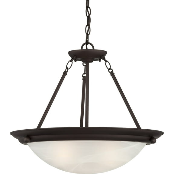 Volume Lighting V6973 Lunar 3 Light 22" Wide Pendant / Semi-Flush Ceiling Fixture - Bronze