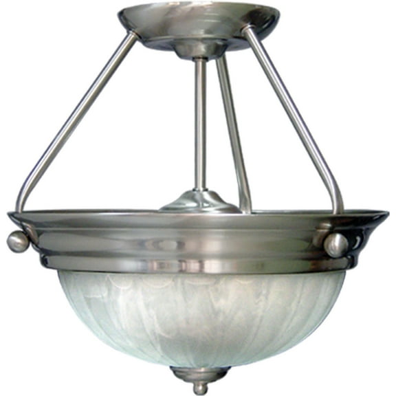 Volume Lighting V7762 Marti 2 Light 13" Wide Semi-Flush Bowl Ceiling Fixture - Nickel