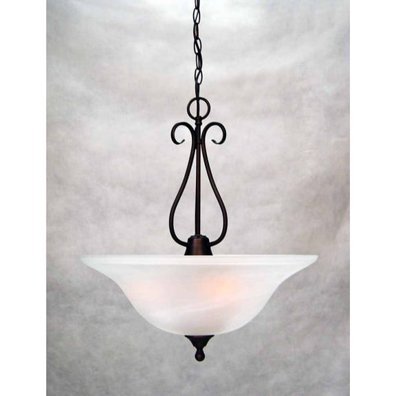 Volume Lighting V2343 Minster 3 Light Foyer 21.5" Height Pendant - Bronze