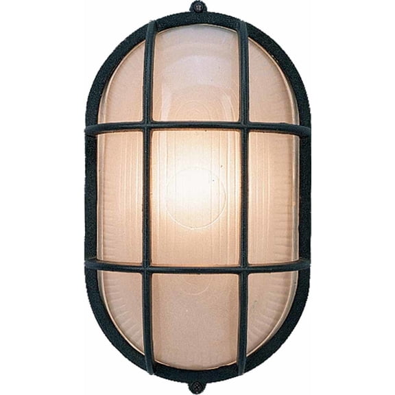 Volume Lighting V8860 Nautical Outdoor 1 Light 11" Height Outdoor Wall Sconce - Black