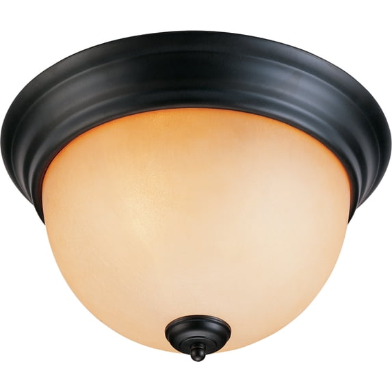 Volume Lighting 4132-65 Rainier 2 Light 13" Wide Flush Mount Bowl Ceiling Fixture - Bronze