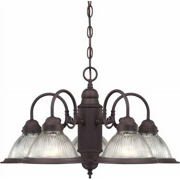 Volume Lighting V4715-79 Roth 5-Light Antique Bronze Chandelier, 23" x 23" x 14"