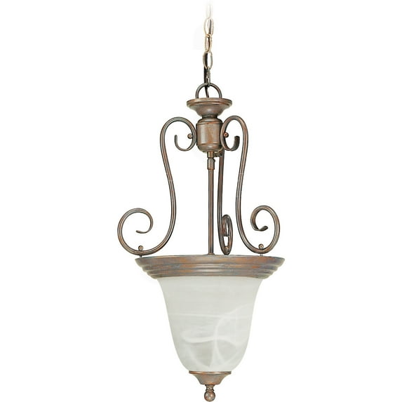 Volume Lighting V2233 Troy 1 Light 14" Wide Pendant - Prairie Rock