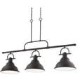 thumbnail image 1 of Volume Lighting V1247-65 3 Light 12" Wide Led Linear Chandelier - Bronze, 1 of 2