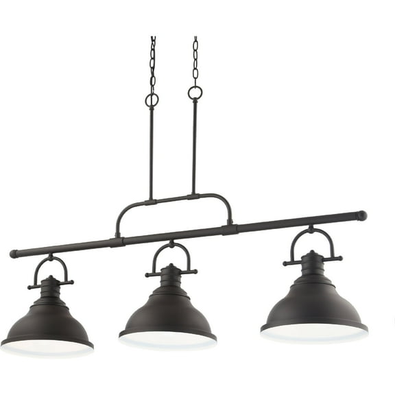 Volume Lighting V1247 3 Light 12" Wide Led Linear Chandelier - Bronze