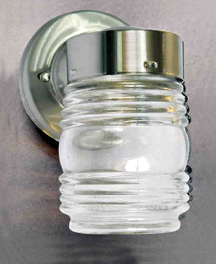 Volume Lighting 1522-33 1 Light 7" Height Outdoor Wall Sconce - Nickel