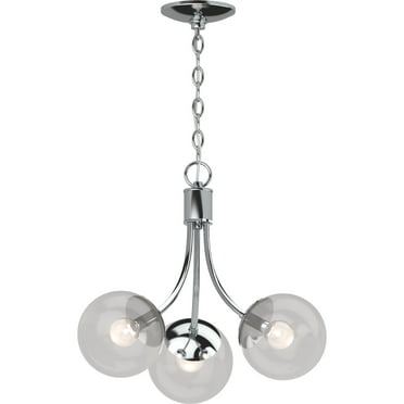 Volume Lighting  3-Light Indoor Chrome French-InspiredChandelier