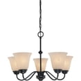 thumbnail image 1 of Volume Lighting 2265-79 Hammond 5 Light 24" Wide Chandelier - Bronze, 1 of 1