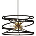 thumbnail image 1 of Volume Lighting V3049-79 9 Light 22" Wide Mixed Metals Sputnik Chandelier - Antique Bronze, 1 of 2