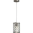 thumbnail image 1 of Volume Lighting  1-Light Indoor Chrome Mini Hanging Cylinder Pendant, 1 of 2
