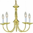 thumbnail image 1 of Volume Lighting 4515-2 5 Light 15" Height 1 Tier Chandelier - Brass, 1 of 2