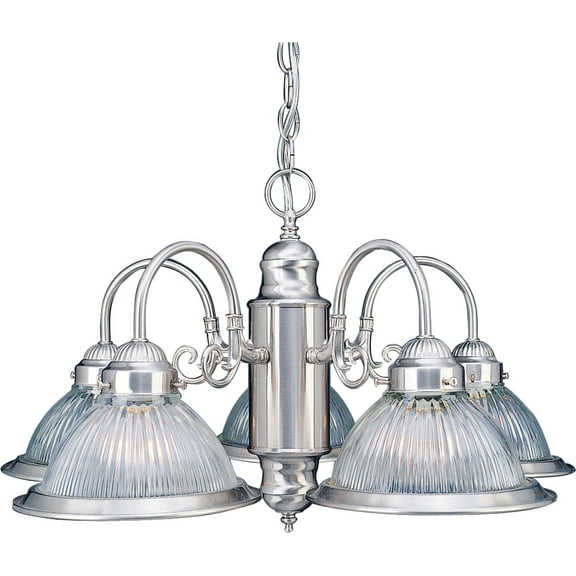 Volume Lighting V4715 Roth 5 Light 23" Wide Chandelier - Nickel