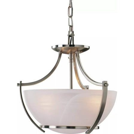 Volume Lighting V4833 Durango 3 Light 14 Wide Pendant Brushed Nickel