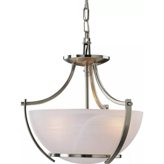 Volume Lighting V4833 Durango 3 Light 14 Wide Pendant Brushed Nickel