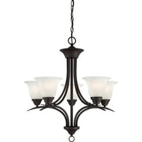 Volume Lighting V5245 Trinidad 5 Light 24" Wide Chandelier - Bronze