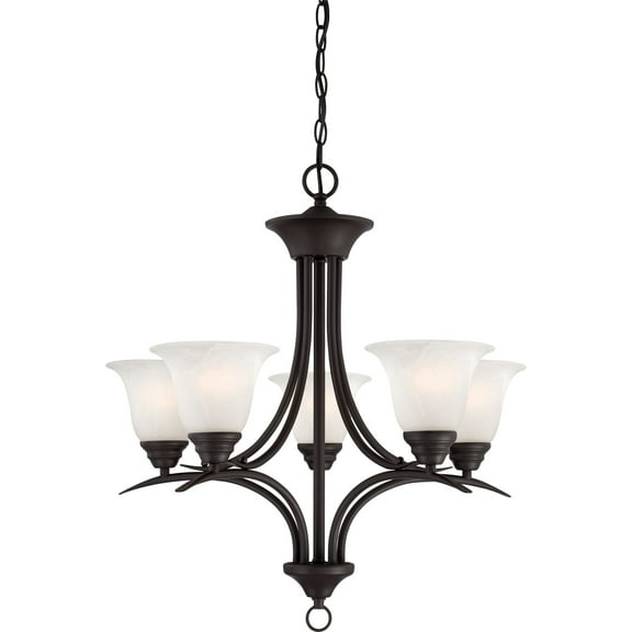Volume Lighting V5245 Trinidad 5 Light 24" Wide Chandelier - Bronze