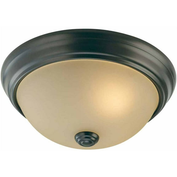 Volume Lighting V7581 Trinidad 2 Light 11" Wide Flush Mount Bowl Ceiling Fixture - Bronze
