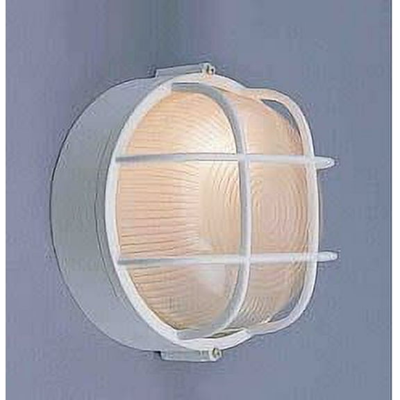 Volume Lighting V8890 Nautical Outdoor 1 Light 10" Height Outdoor Wall Sconce - White